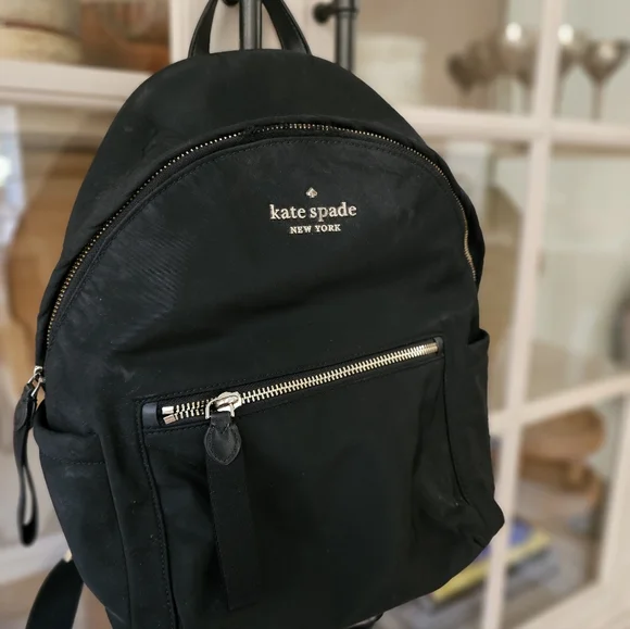 Kate Spade Chelsea Nylon Medium Backpack Black - Picture 7 of 11